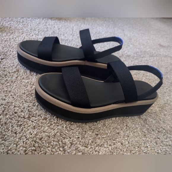 Rothy's Platform Wedge Ankle Strap Sandals NIB - Picture 5 of 13